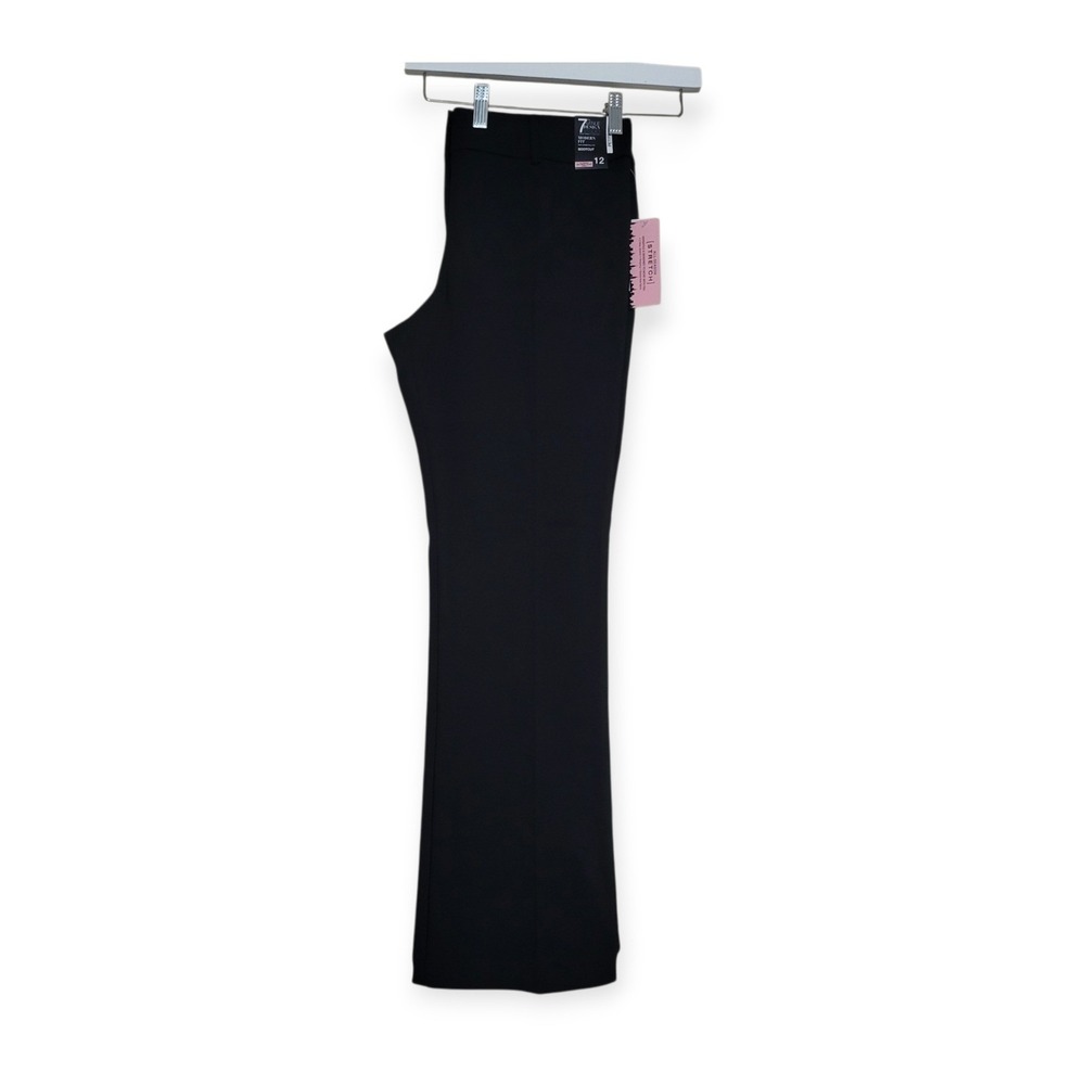 NY&Co Women's 12 Petite NWT All Season Stretch Shaping Black Dress Pants Sleek - Picture 14 of 15